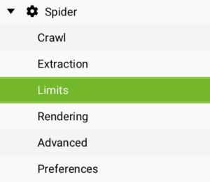 What are the best crawl limit settings for screaming frog